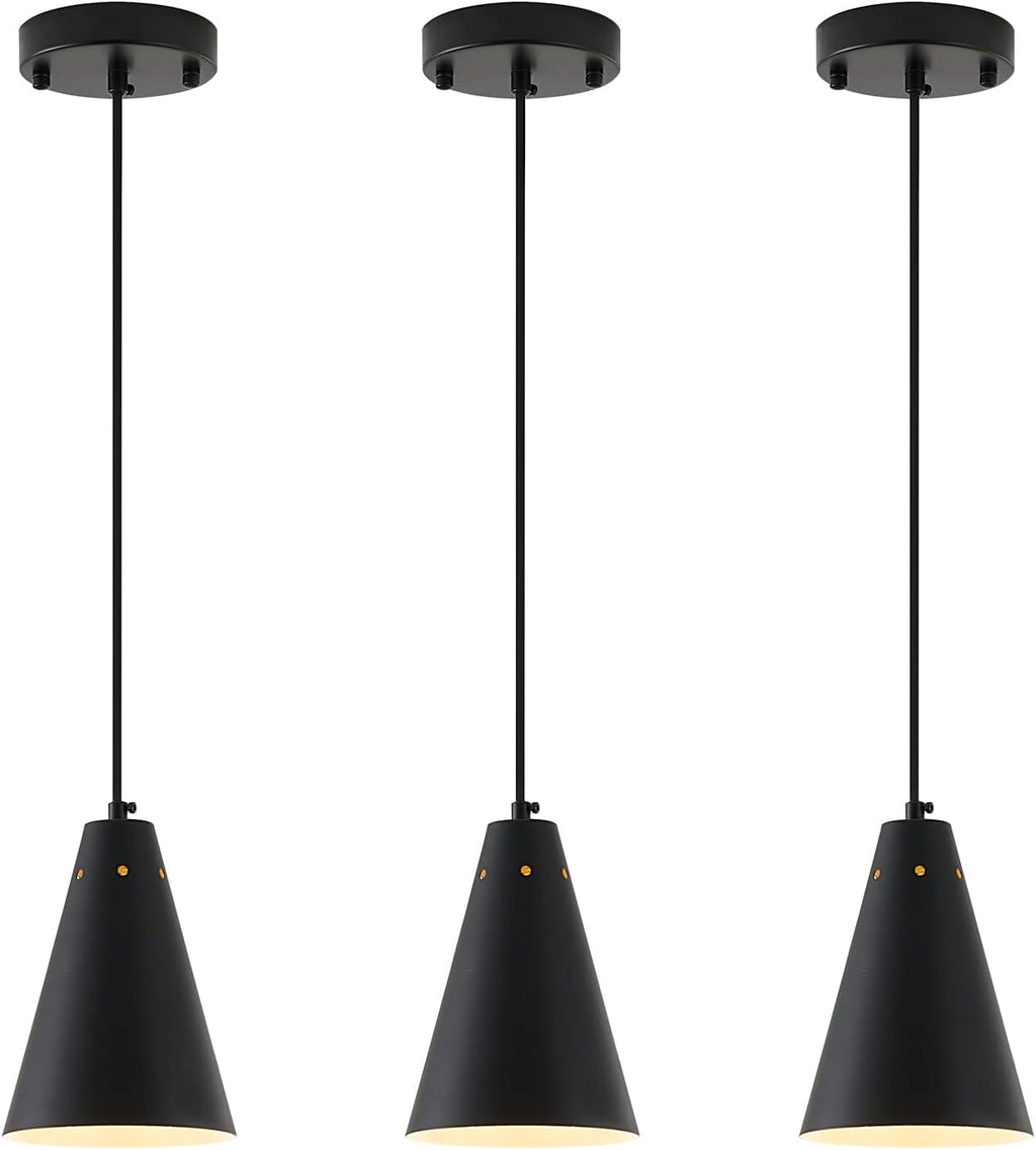 Industrial Cone Metal Adjustable Black Pendant Lights