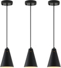 Industrial Cone Metal Adjustable Black Pendant Lights