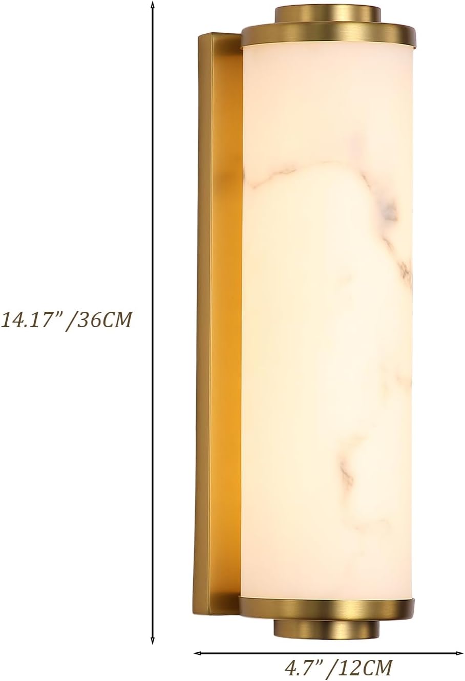 Gold Alabaster 3000K LED Indoor Outdoor Wall Sconce