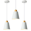 Cone Matte Black 7.87in Adjustable Pendant Light