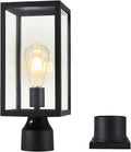 15 Inch Black Dusk Dawn Aluminum Post Lantern