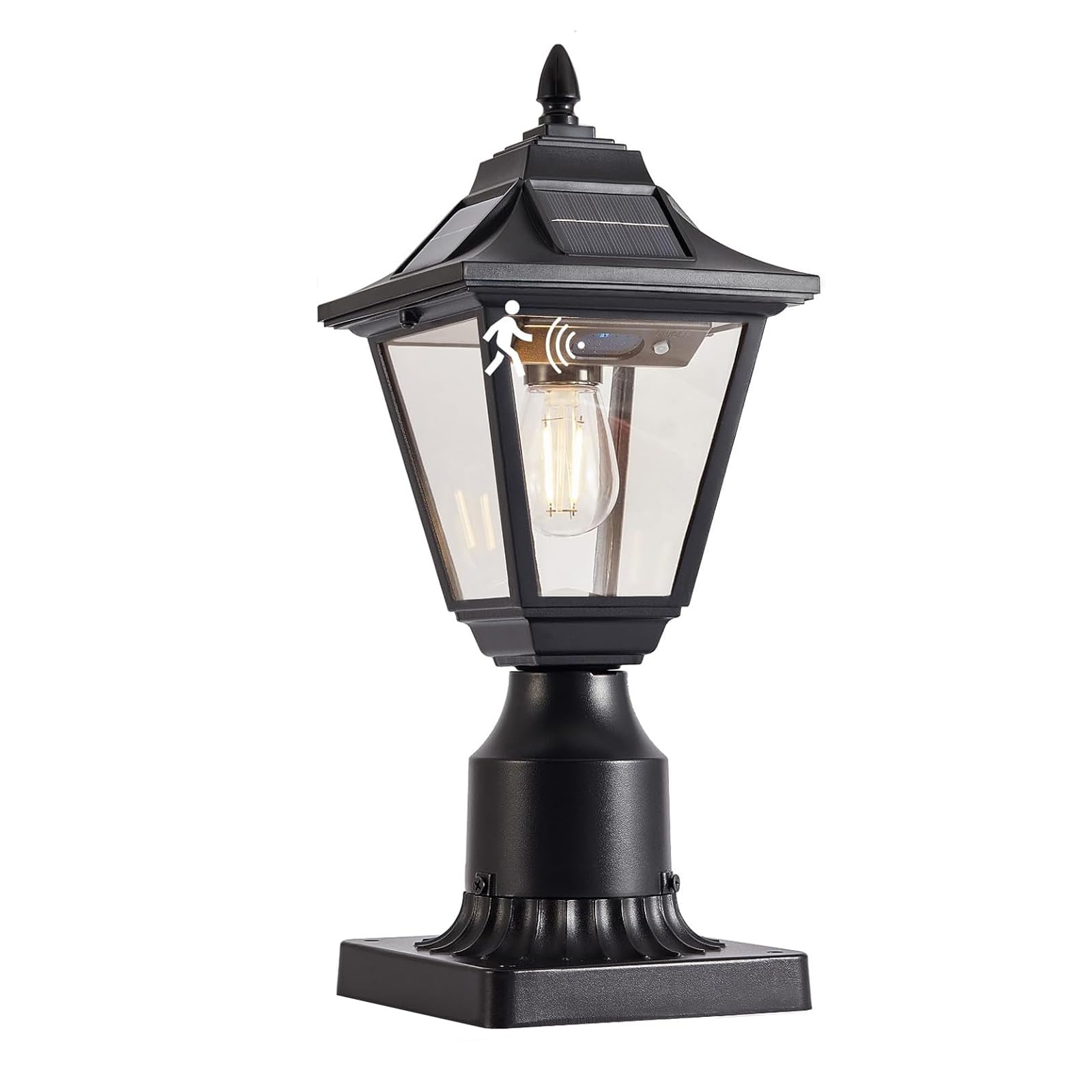 Motion Solar Post Lantern Lights Set of Two