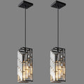 Adjustable Black Crystal Mini Modern Pendant Lights
