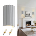 Up Down White Resin LED Hardwired Wall Sconces