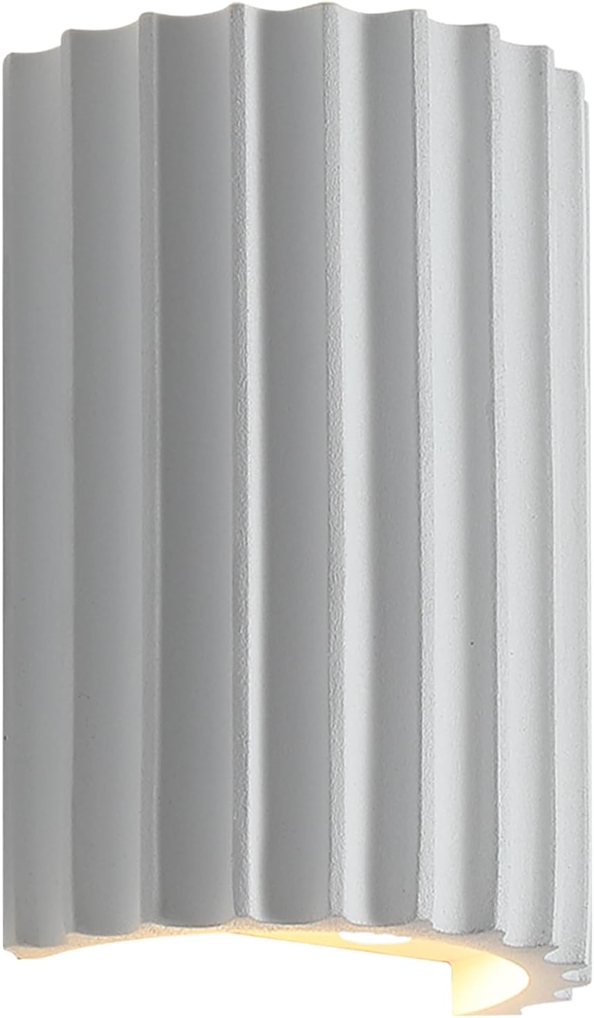 Up Down White Resin LED Hardwired Wall Sconces
