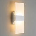 Dimmable 5CCT Black Acrylic LED Wall Sconces Set Two