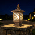 Waterproof Glass Outdoor Aluminum Post Lantern